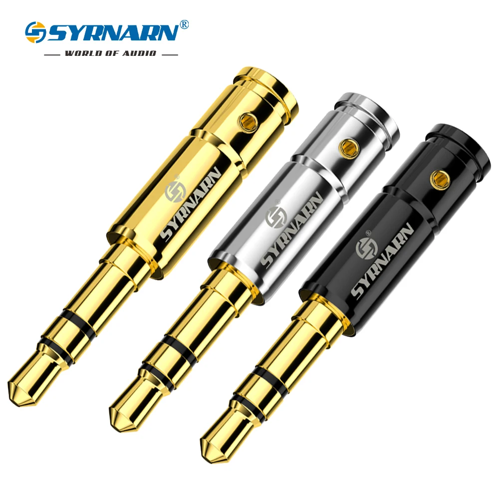 Mini 3.5MM 3 pole gold-plated DIY headphone plug DIY 3.5 repair headphone cable with lock wire screw repair Replace the plug
Mini 3.5MM 3 pole gold-plated DIY headphone plug DIY 3.5 repair headphone cable with lock wire screw repair Replace the plug