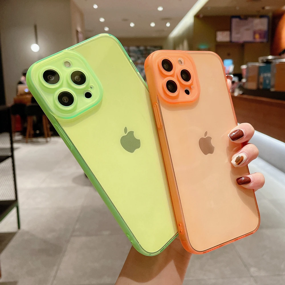 Shockproof Candy Color Transparent Case for iPhone 13 11 12 iPhone11 Pro X Xs Max XR 7 8 Plus Camera Protection Fashion Cover
Shockproof Candy Color Transparent Case for iPhone 13 11 12 iPhone11 Pro X Xs Max XR 7 8 Plus Camera Protection Fashion Cover