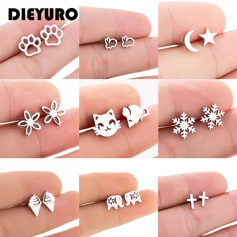DIEYURO 316L Stainless Steel 2021 Hot Sale Minimalist Exquisite Small Stud Earring Korea Style Girls Ear Jewelry Accessories
DIEYURO 316L Stainless Steel 2021 Hot Sale Minimalist Exquisite Small Stud Earring Korea Style Girls Ear Jewelry Accessories