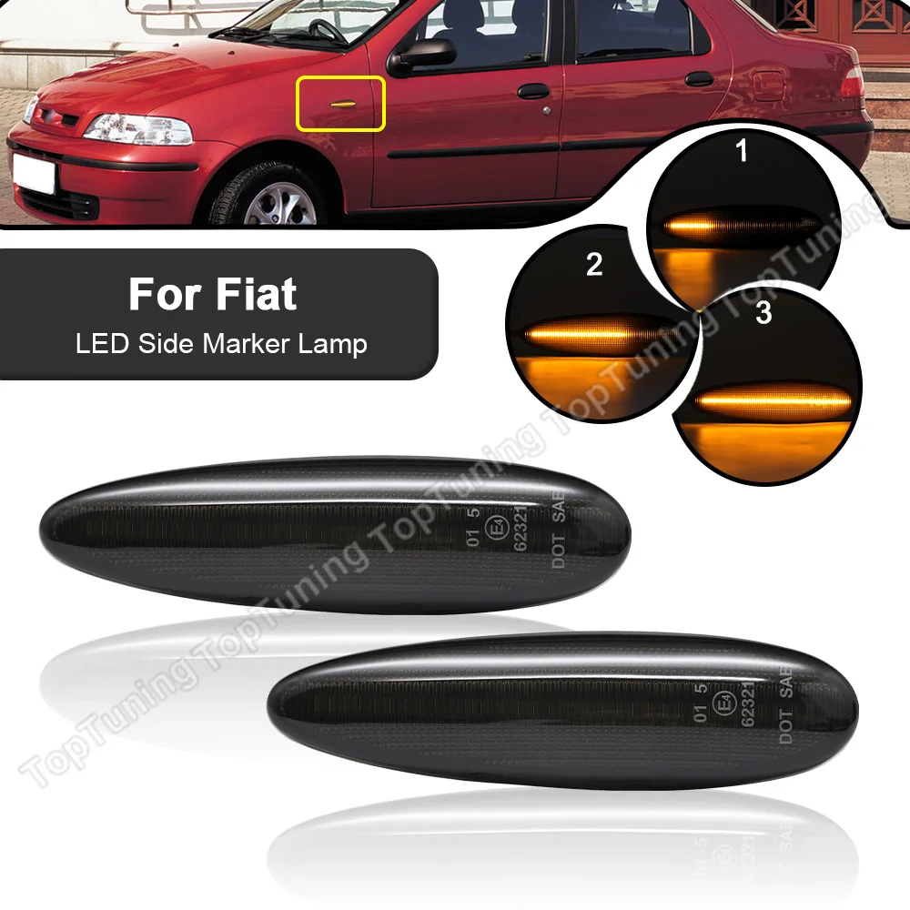 2X Dynamic LED Side Marker Light Flowing Turn Signal Lamp For Fiat Albea Palio 02-04 Broavo Brava 95-01 Marea 96-02 Strada 03-04
2X Dynamic LED Side Marker Light Flowing Turn Signal Lamp For Fiat Albea Palio 02-04 Broavo Brava 95-01 Marea 96-02 Strada 03-04