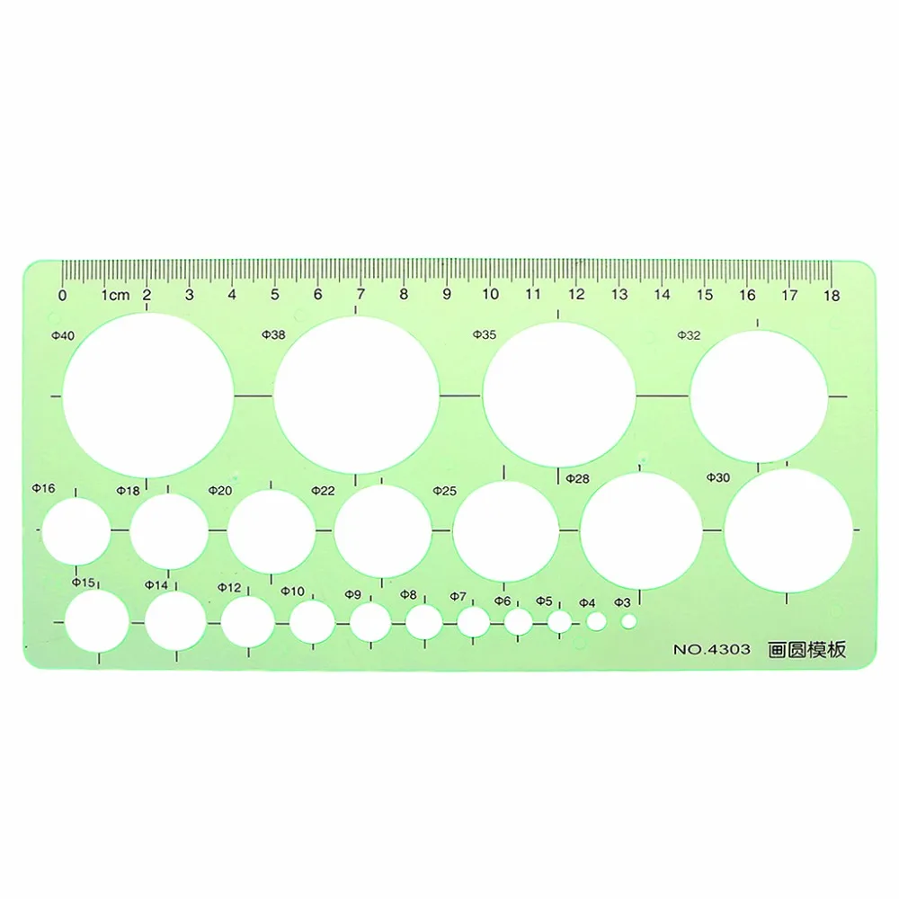 1PC Plastic Circles Geometric Drawing Template Ruler Stencil Measuring Tool Students Office SupplyW91A
1PC Plastic Circles Geometric Drawing Template Ruler Stencil Measuring Tool Students Office SupplyW91A