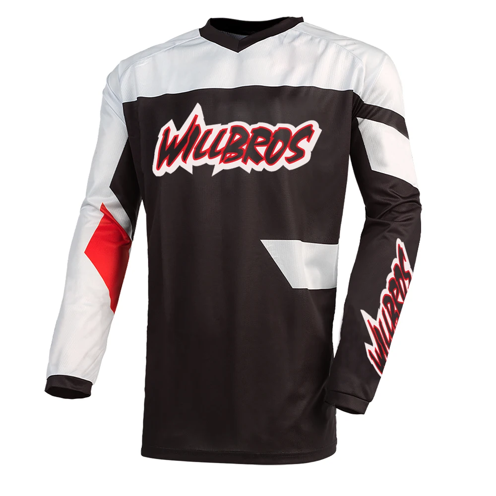 Free Shipping Motocross Enduro Jersey MTB Bike Racewear Long Sleeve Willbros Motor Black White Summer T-shirt Mens
Free Shipping Motocross Enduro Jersey MTB Bike Racewear Long Sleeve Willbros Motor Black White Summer T-shirt Mens