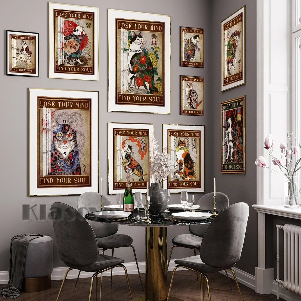 Social Big Funny Poster Original Art Comical Animal Wall Stickers Japanese Warrior Cat Retro Prints Canvas Painting Home Decor
Social Big Funny Poster Original Art Comical Animal Wall Stickers Japanese Warrior Cat Retro Prints Canvas Painting Home Decor