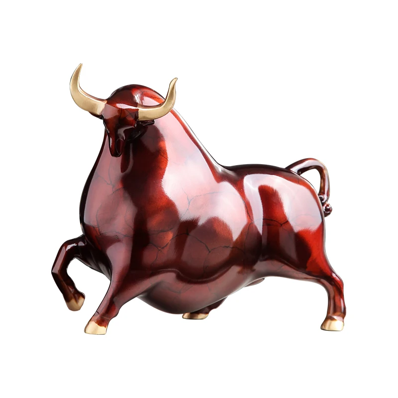 TT Pure Copper Cow Ornaments Crafts Living Room Wine Cabinet Hallway Office Desk Surface Panel Decorations Opening Gift
TT Pure Copper Cow Ornaments Crafts Living Room Wine Cabinet Hallway Office Desk Surface Panel Decorations Opening Gift