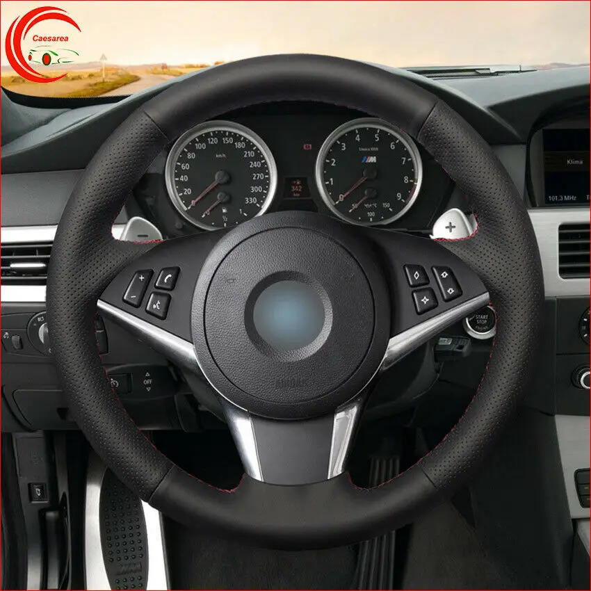 Hand Sew Wrap Comfortable Soft Car Steering Wheel Cover For BMW E60 E61 530d E63
Hand Sew Wrap Comfortable Soft Car Steering Wheel Cover For BMW E60 E61 530d E63