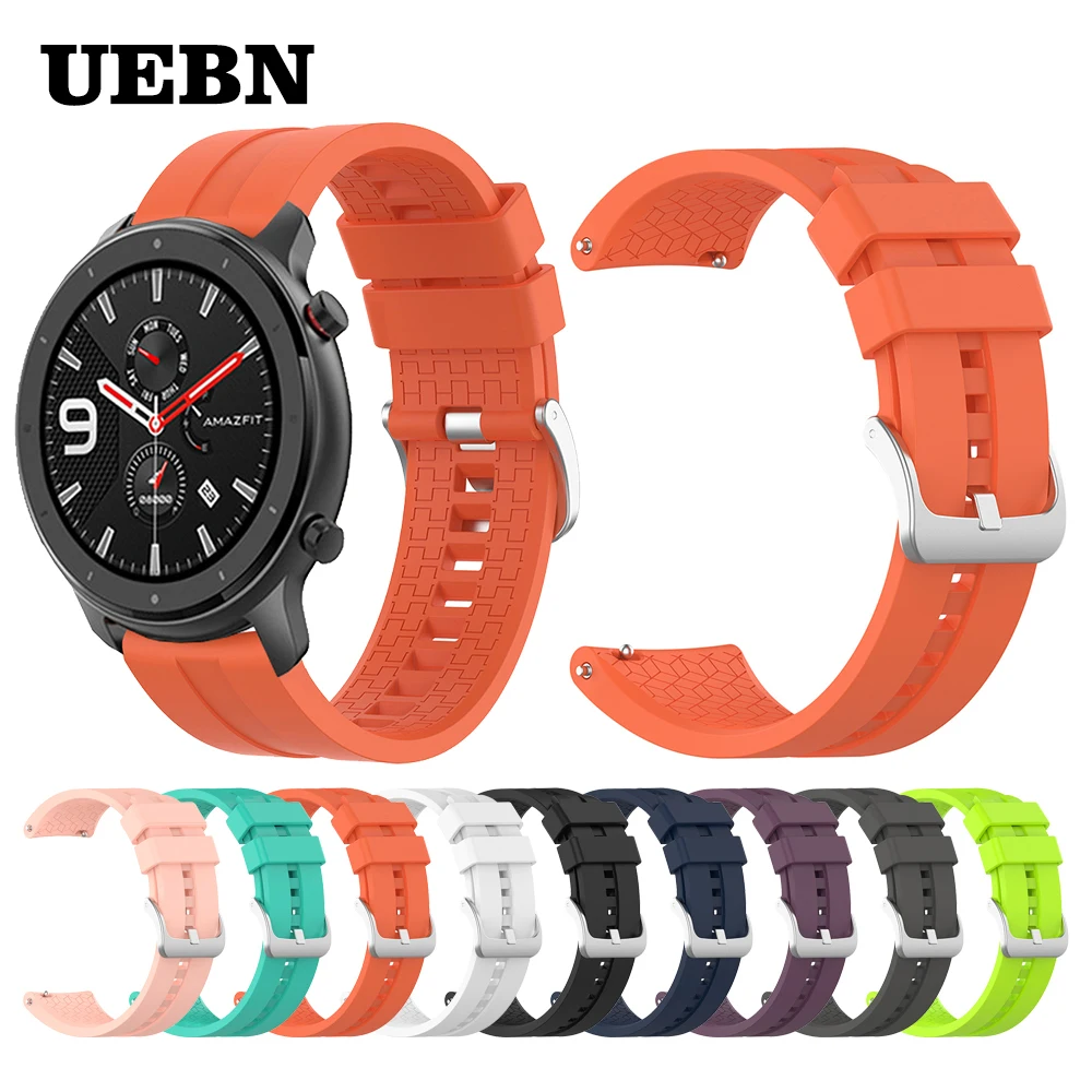 UEBN Sports 22mm Silicone Wrist Strap for Xiaomi Huami Amazfit GTR 47mm Band for Samsung Gear S3 Classic Bracelet watchband
UEBN Sports 22mm Silicone Wrist Strap for Xiaomi Huami Amazfit GTR 47mm Band for Samsung Gear S3 Classic Bracelet watchband