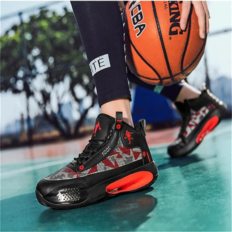 Mens Basketball Shoes High Quality Mesh Cushion Basketball Sneakers Unisex Trainers Comfortable Non-Slip Sport Jogging Shoes Men
Mens Basketball Shoes High Quality Mesh Cushion Basketball Sneakers Unisex Trainers Comfortable Non-Slip Sport Jogging Shoes Men
