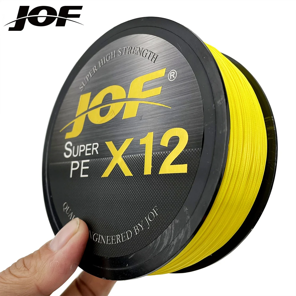 JOF 12/9 Strands Braided Fishing Line 0.8-6.0# 500M 300M 100M PE Fishing Line 9-41.8kg Multifilament Fishing Line Smooth Pesca
JOF 12/9 Strands Braided Fishing Line 0.8-6.0# 500M 300M 100M PE Fishing Line 9-41.8kg Multifilament Fishing Line Smooth Pesca