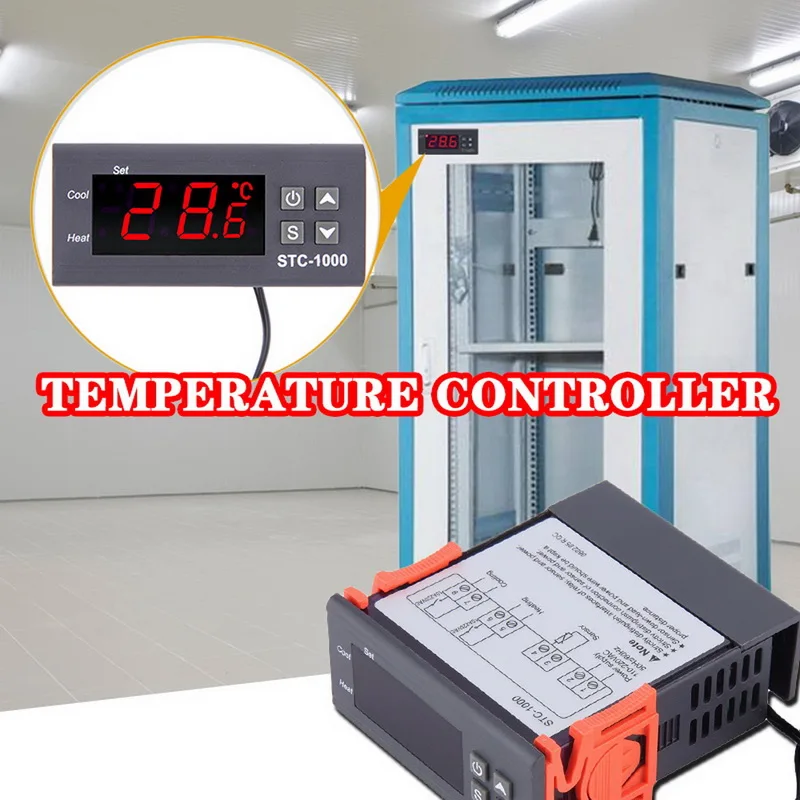 Цифровой терморегулятор STC 1000 температурный контроллер термостат для инкубатора