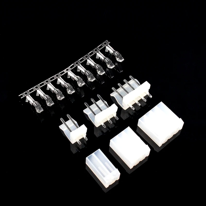 

10sets CH3.96 spacing:3.96mm Connector Straight needle Seat+Plug+Terminals 2P 3P 4P 5P 6P 7P 8P