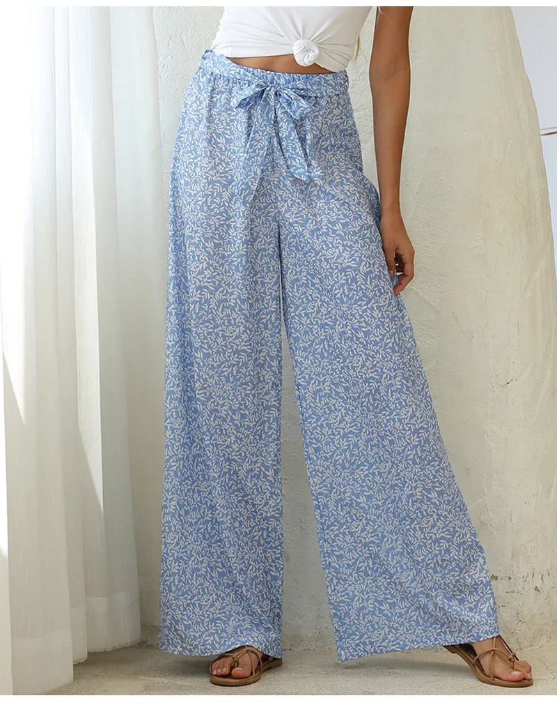 DAILOU Flowers Print Wide Leg Pants Trousers Sexy High Waist Summer New Fashion Women Bohemian Casual Trousers Female Streetwear
DAILOU Flowers Print Wide Leg Pants Trousers Sexy High Waist Summer New Fashion Women Bohemian Casual Trousers Female Streetwear