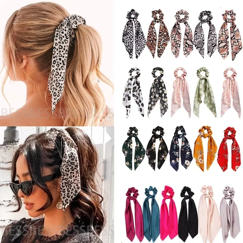 Leopard Print Bow Satin Long Ribbon Ponytail Scarf Hair Tie Scrunchies Women Girls Elastic Hair Bands Hair Accessories
Leopard Print Bow Satin Long Ribbon Ponytail Scarf Hair Tie Scrunchies Women Girls Elastic Hair Bands Hair Accessories