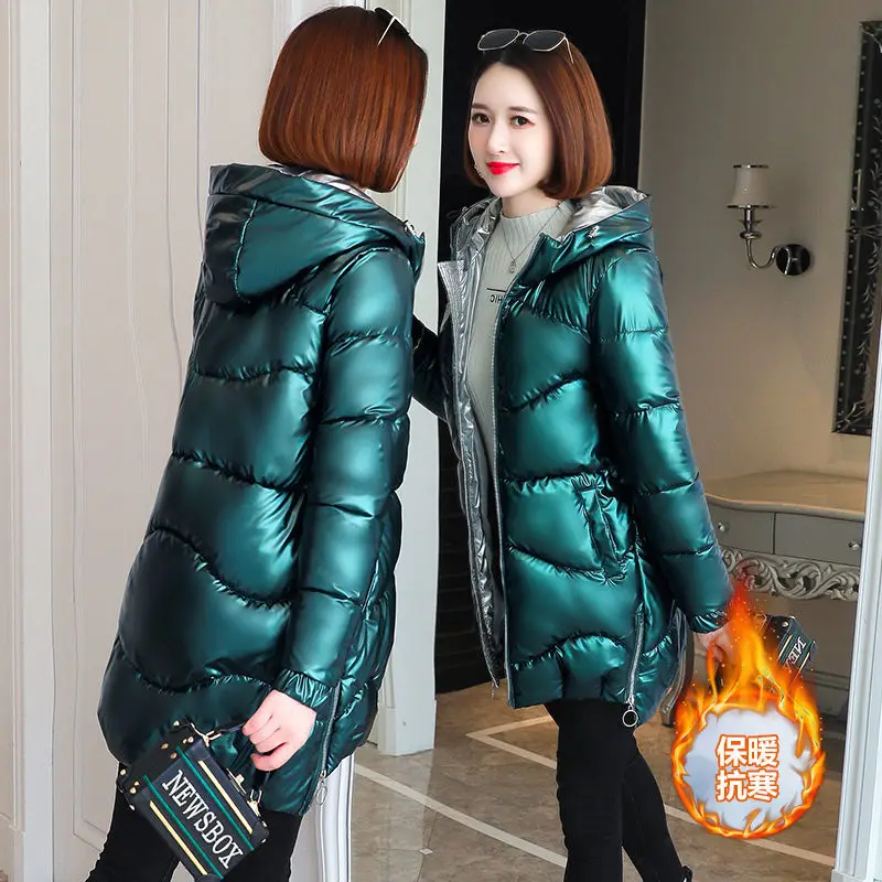 2020 Korean-style Cotton Coat WOMEN'S Dress Bright Surface Mid-length Winter Loose-Fit Colorful Hooded Woman Coat Warm Tops
2020 Korean-style Cotton Coat WOMEN'S Dress Bright Surface Mid-length Winter Loose-Fit Colorful Hooded Woman Coat Warm Tops