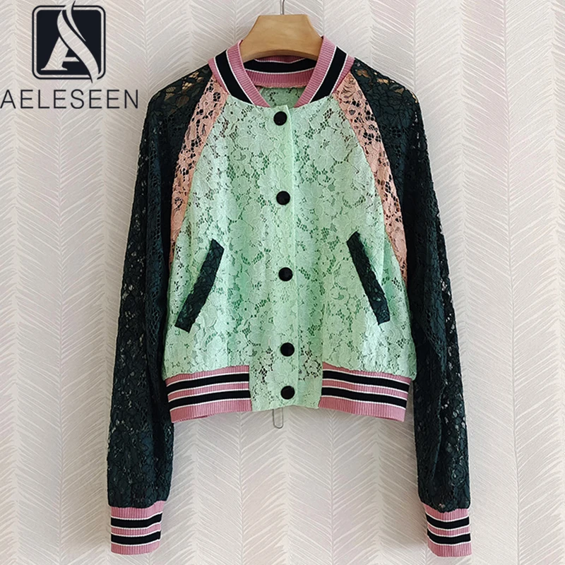 AELESEEN, подиумная модная куртка на весну и осень, Сицилийская куртка, кружевная Лоскутная полосатая, контрастный цвет, зеленый, Женский Топ, ко...
AELESEEN, подиумная модная куртка на весну и осень, Сицилийская куртка, кружевная Лоскутная полосатая, контрастный цвет, зеленый, Женский Топ, ко...