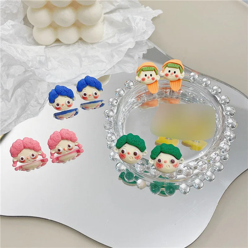 Cartoon Kawaii Stud Earrings Women Girl Mini Needle Beautiful Creative Soft Girl Child Earrings Asymmetric Earrings Jewelry
Cartoon Kawaii Stud Earrings Women Girl Mini Needle Beautiful Creative Soft Girl Child Earrings Asymmetric Earrings Jewelry