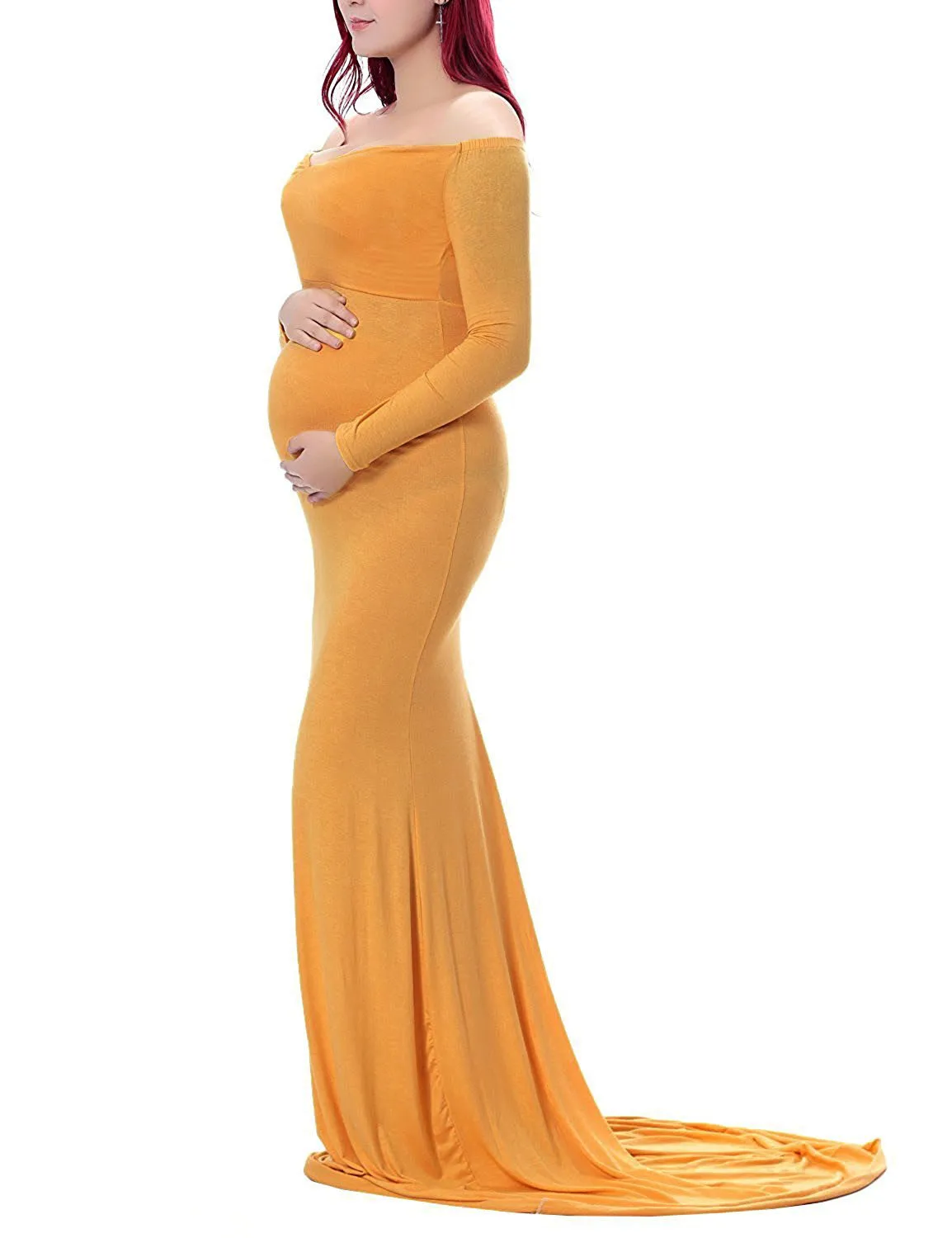 Long Sleeve Maternity Dress for Photo Shoot Elegant Maxi Gown Pregnancy Dress for Baby Shower Women Photography Prop
Long Sleeve Maternity Dress for Photo Shoot Elegant Maxi Gown Pregnancy Dress for Baby Shower Women Photography Prop