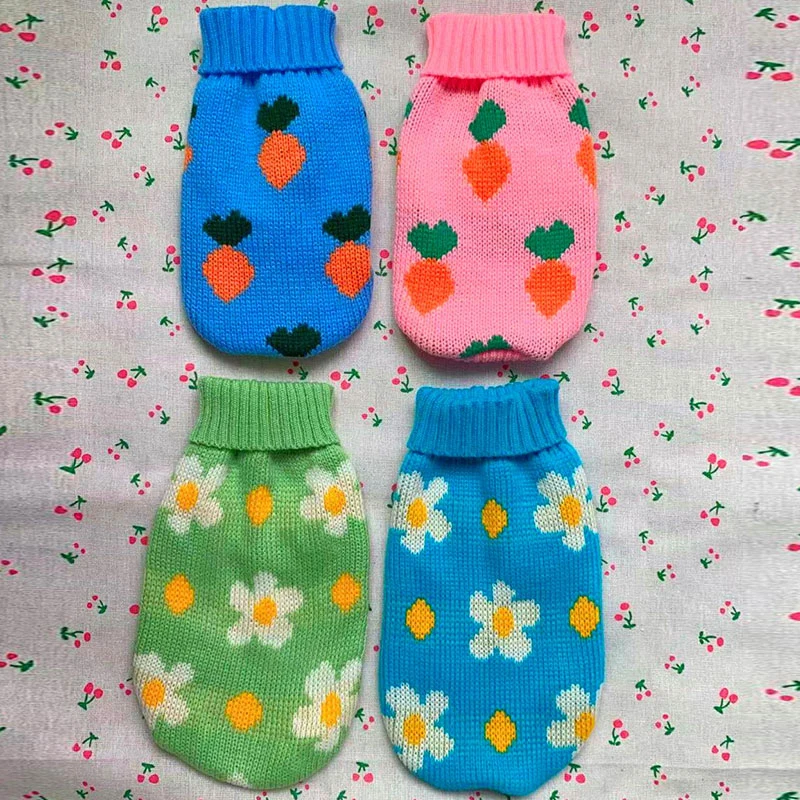 Sweet Cute Printed Pet Sweaters Multi-colored Fresh Princess Style Dog Sweaters Color-block Universal Fashionable Pet Clothing
Sweet Cute Printed Pet Sweaters Multi-colored Fresh Princess Style Dog Sweaters Color-block Universal Fashionable Pet Clothing