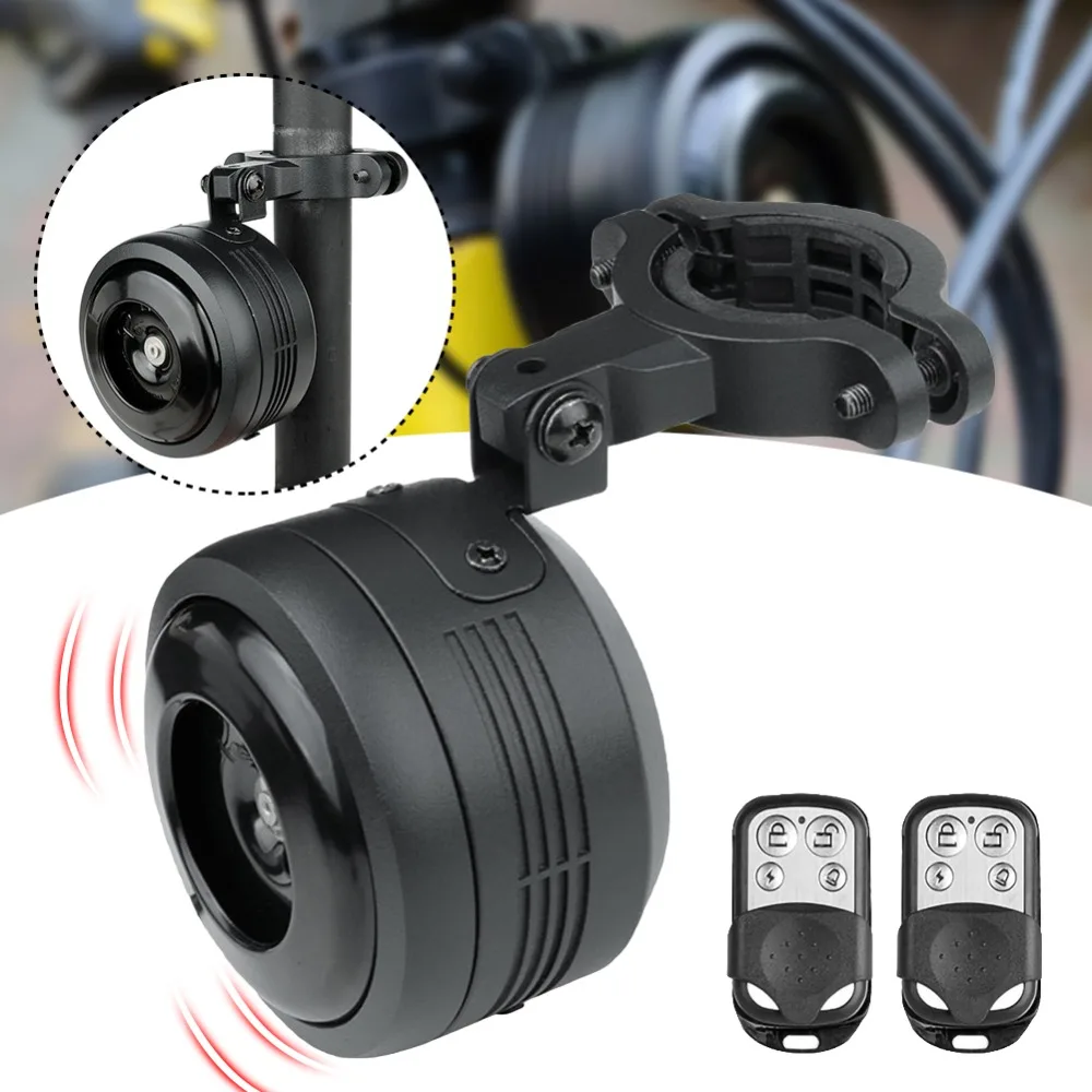 

Bicycle Electric Bell Cycle Motorcycle Scooter Trumpet Horn Optional 125db USB Charge Anti-theft alarm Siren & Remote Control