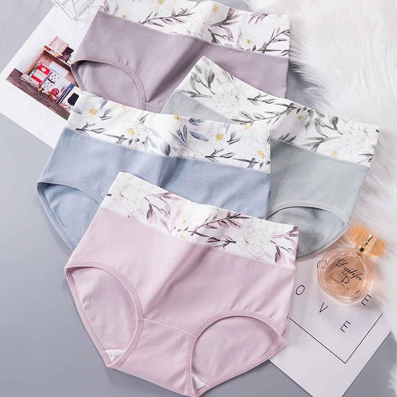 High Waist Panties for Women Breathable Soft Cotton Underwear Fashion Cute Print Seamless Briefs Sexy Girls Slimming Underpants
High Waist Panties for Women Breathable Soft Cotton Underwear Fashion Cute Print Seamless Briefs Sexy Girls Slimming Underpants