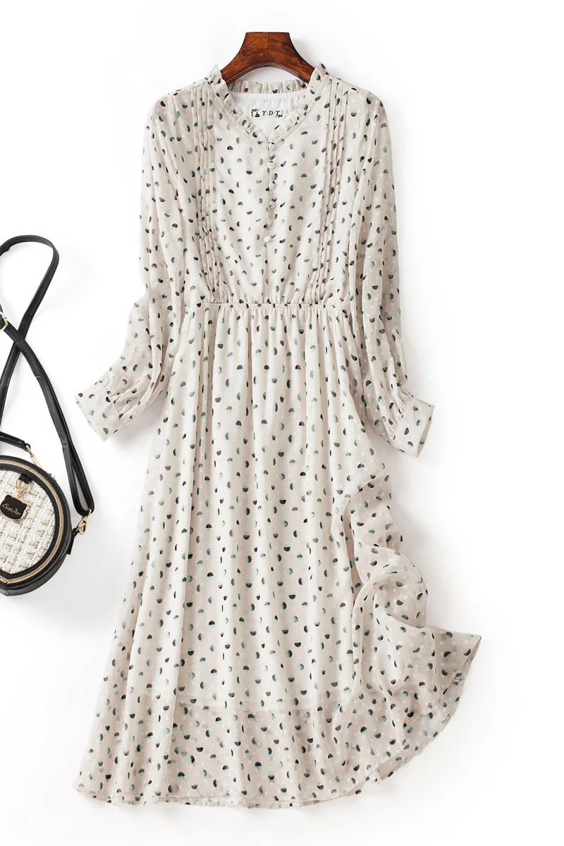 Autumn, Salt, Sweetness, Dress, Gentle Breeze, 2021 New Style. This Year's Popular Autumn Dress, Xiaoxiang Storm, Dot Dress
Autumn, Salt, Sweetness, Dress, Gentle Breeze, 2021 New Style. This Year's Popular Autumn Dress, Xiaoxiang Storm, Dot Dress