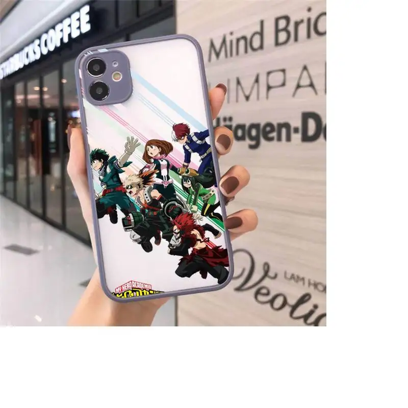 Anime My Hero Academia Phone Cases Matte transparent For Gray iPhone 12 Mini 11 Pro XR XS Max 7 8 Plus X Back Cover
Anime My Hero Academia Phone Cases Matte transparent For Gray iPhone 12 Mini 11 Pro XR XS Max 7 8 Plus X Back Cover