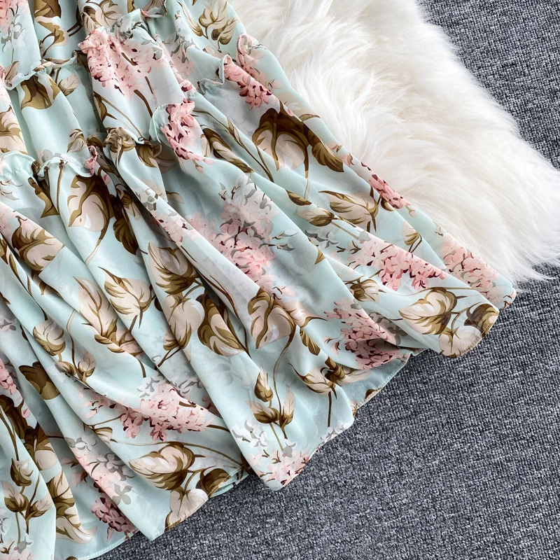 2021 New Vacation Fashion Girls Women Casual Long Beach Dress Sexy Lady Off Shoulder Floral Flower Print Chiffon Summer Dress
2021 New Vacation Fashion Girls Women Casual Long Beach Dress Sexy Lady Off Shoulder Floral Flower Print Chiffon Summer Dress