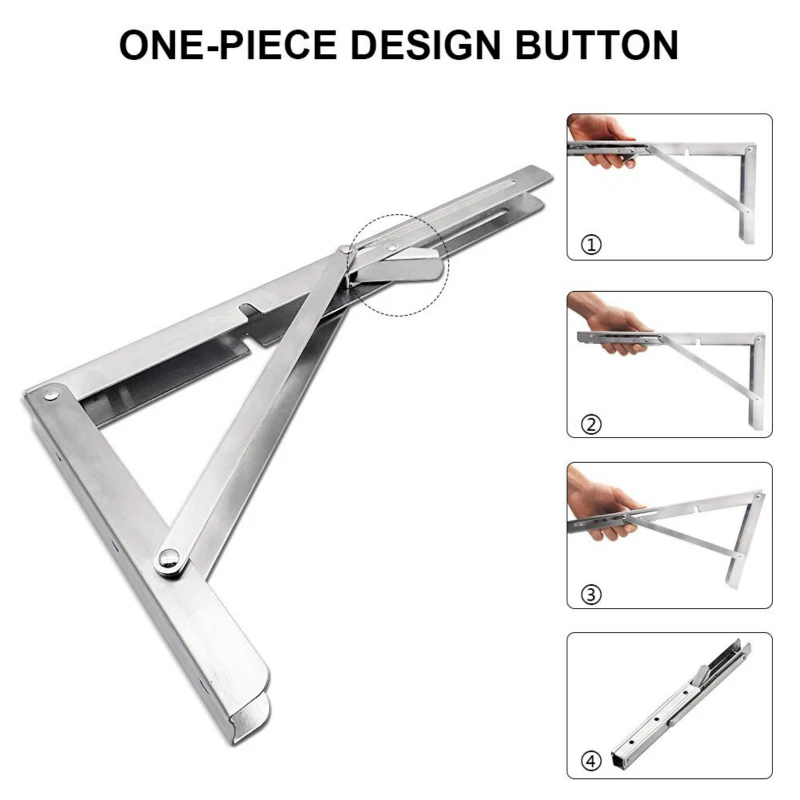 2Pcs Brackets 8-20 inch Decorative Wall mounted Shelf Bracket Triangular Folding Bracket Bearing 136KG Stainless Steel Release C
2Pcs Brackets 8-20 inch Decorative Wall mounted Shelf Bracket Triangular Folding Bracket Bearing 136KG Stainless Steel Release C