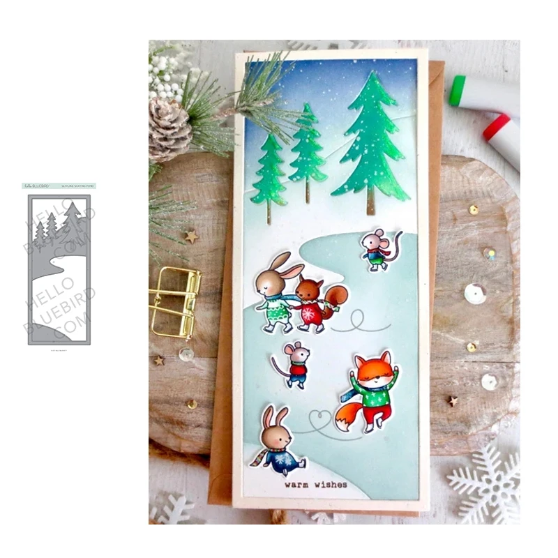 Tree Snow Lake Background Metal Cutting Dies for Scrapbooking Stencil Knife Mould Blade Punch Model Craft Decoration Template
Tree Snow Lake Background Metal Cutting Dies for Scrapbooking Stencil Knife Mould Blade Punch Model Craft Decoration Template