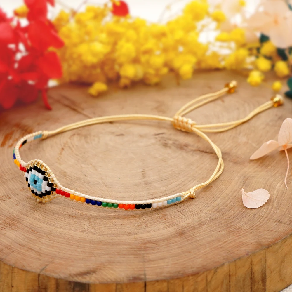 Go2boho Turkish Evil Eye Bracelet for Women Jewelry Boho Miyuki Rainbow Bracelets Gift for Girl Pulseras Handmade Jewellery
Go2boho Turkish Evil Eye Bracelet for Women Jewelry Boho Miyuki Rainbow Bracelets Gift for Girl Pulseras Handmade Jewellery