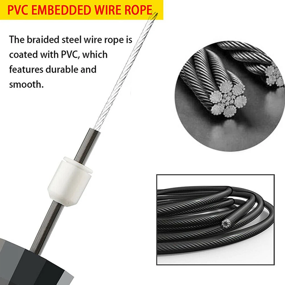 Jump Rope Speed Jumping Steel Wire Double Unders Skipping Rope Workout Gym Fitness Exercise Training Adjustable Length
Jump Rope Speed Jumping Steel Wire Double Unders Skipping Rope Workout Gym Fitness Exercise Training Adjustable Length