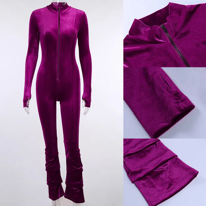 Giyu Velvet Jumpsuit Women Club Outfits Combinaison Femme Autumn Fashion Women Clothing Sexy Bodcyon Overalls Zipper Playsuit
Giyu Velvet Jumpsuit Women Club Outfits Combinaison Femme Autumn Fashion Women Clothing Sexy Bodcyon Overalls Zipper Playsuit