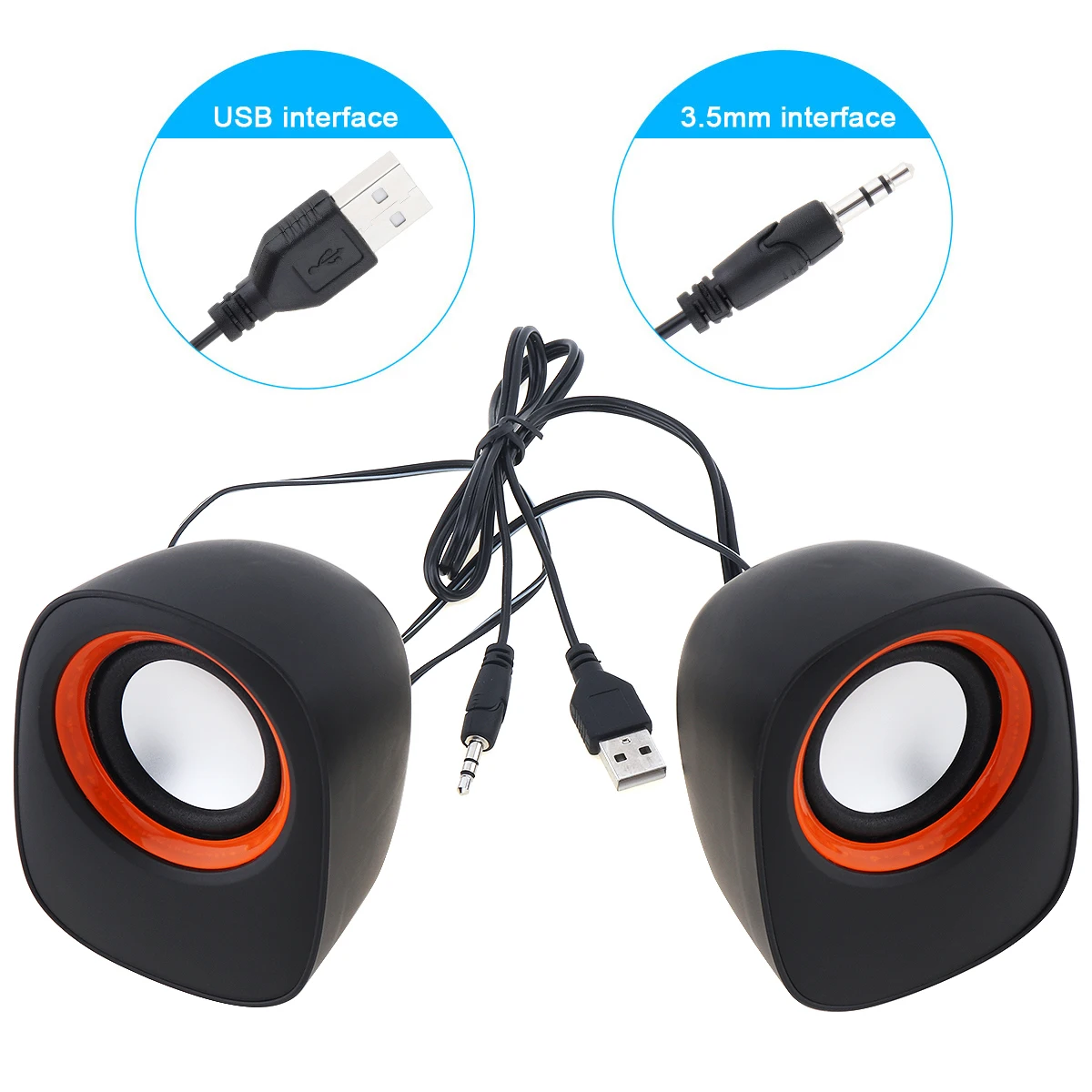 D-05A 5W Mini USB 2.0 Speakers Sound Speakers with 3.5mm Stereo Jack and USB Powered Fit for PC / Laptop / Smart Phone
D-05A 5W Mini USB 2.0 Speakers Sound Speakers with 3.5mm Stereo Jack and USB Powered Fit for PC / Laptop / Smart Phone