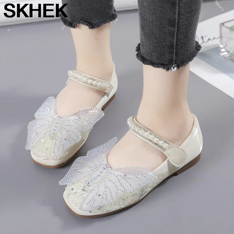 SKHEK Autumn Children Leather Shoes Casual Girls Princess Flat Heel Party Shoes Fashion Sequins Bow Pearl Kids Shoes For Girls
SKHEK Autumn Children Leather Shoes Casual Girls Princess Flat Heel Party Shoes Fashion Sequins Bow Pearl Kids Shoes For Girls