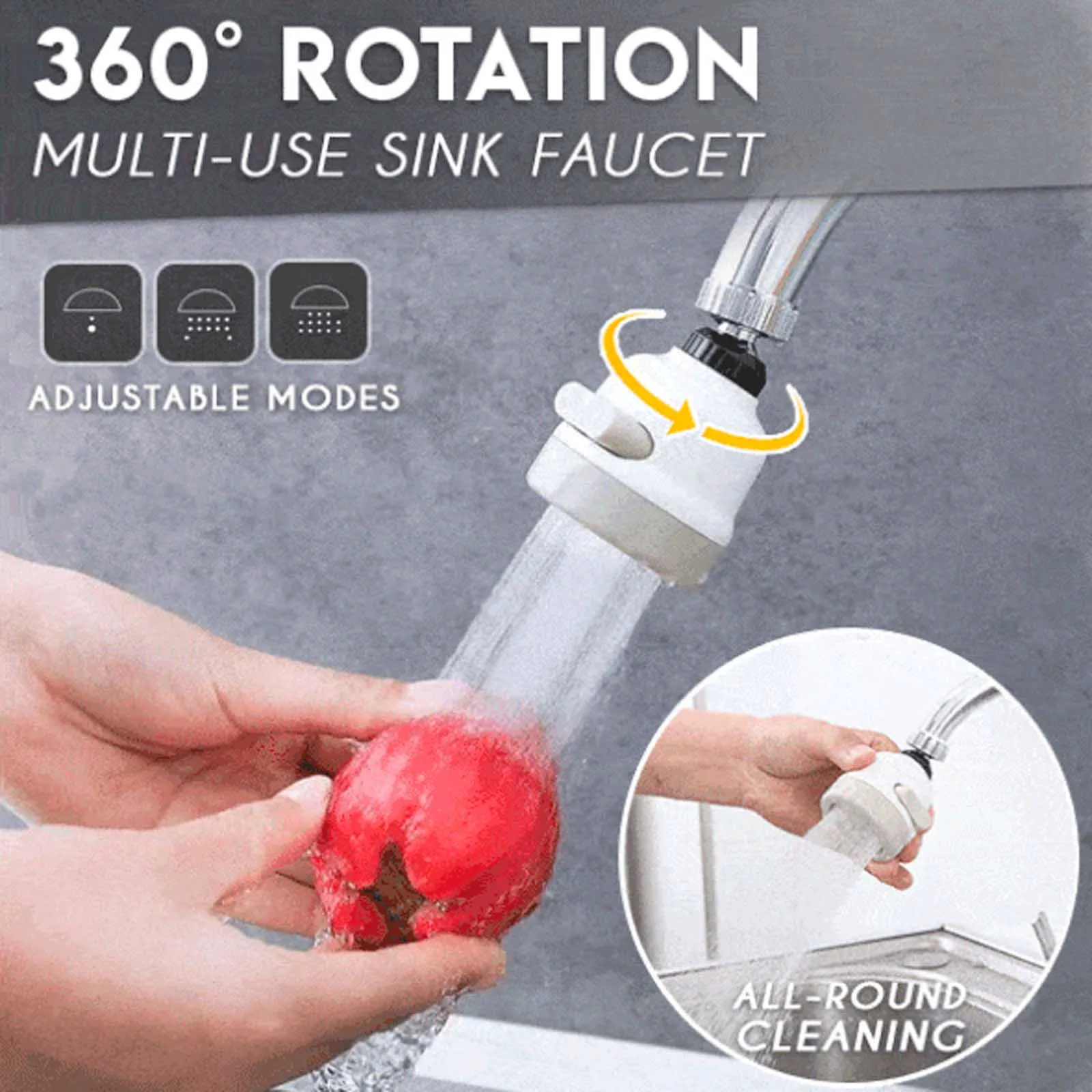 Sink Faucet Splash Head Universal 360 Joint Universal Rotating Artifact Kitchen Household Nozzle Booster Sprinkler Shower c50
Sink Faucet Splash Head Universal 360 Joint Universal Rotating Artifact Kitchen Household Nozzle Booster Sprinkler Shower c50