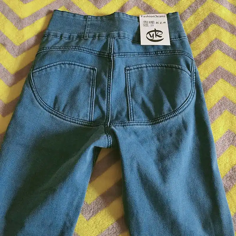 High Waist Elastic Skinny Pencil Jenas Women Sexy Push Up Hips Cotton Blue Denim Pants Spring Autumn Retro Washed Trousers 26-32
High Waist Elastic Skinny Pencil Jenas Women Sexy Push Up Hips Cotton Blue Denim Pants Spring Autumn Retro Washed Trousers 26-32