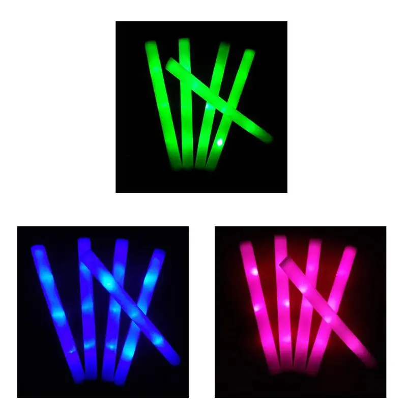 50 Pcs LED Party Light Stick with Battery Foam for Concert Wedding Birthday Glow Supplies
50 Pcs LED Party Light Stick with Battery Foam for Concert Wedding Birthday Glow Supplies