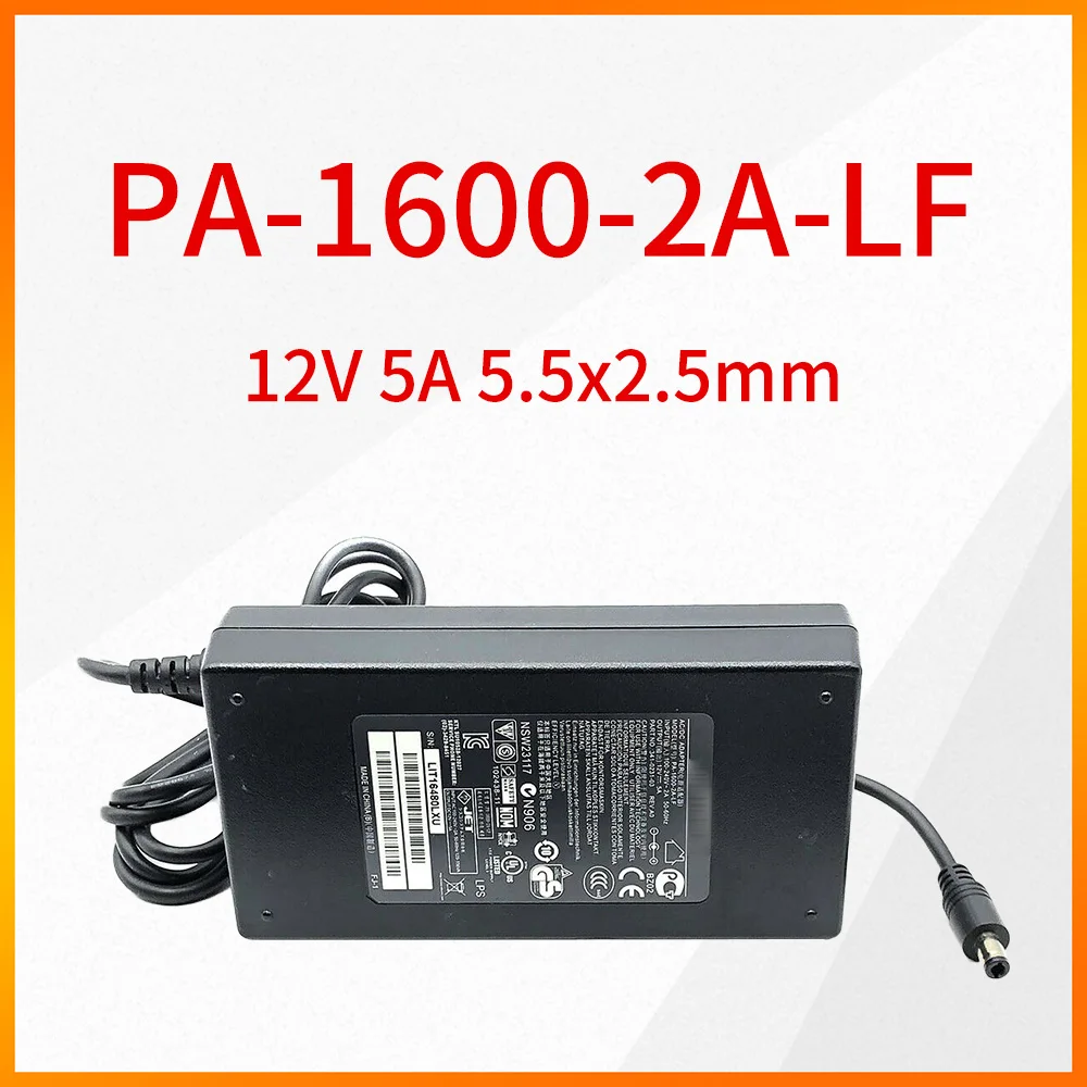 

Оригинальный PA-1600-2A-LF 341-0231-03 12V 5A 5.5x2.5mm адаптер питания для 12V NAS блок жесткого диска APU платформенный хост