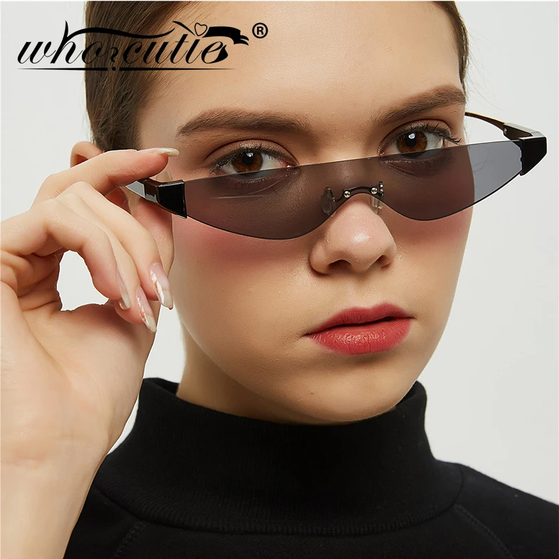 Vintage Frameless Cat Eye Sunglasses Women Men 2019 Brand Designer Rimeless Frame Cateye Futuristic One Piece Sun Glasses S003
Vintage Frameless Cat Eye Sunglasses Women Men 2019 Brand Designer Rimeless Frame Cateye Futuristic One Piece Sun Glasses S003