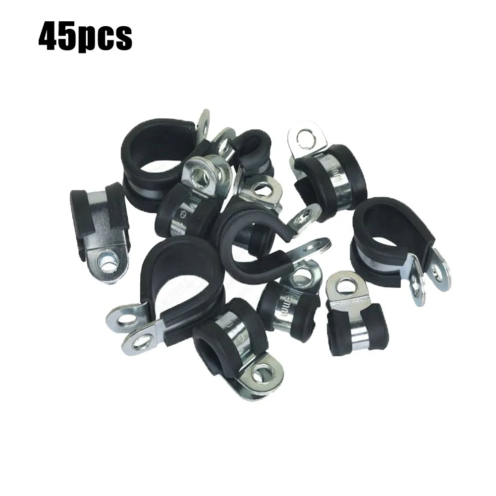 45xMetal Lined Retaining Hose P Clips Clamp Hose And Cable P Clamp Pipe Cable Mounting Fix Fasteners Hardware Electrical Fitting
45xMetal Lined Retaining Hose P Clips Clamp Hose And Cable P Clamp Pipe Cable Mounting Fix Fasteners Hardware Electrical Fitting