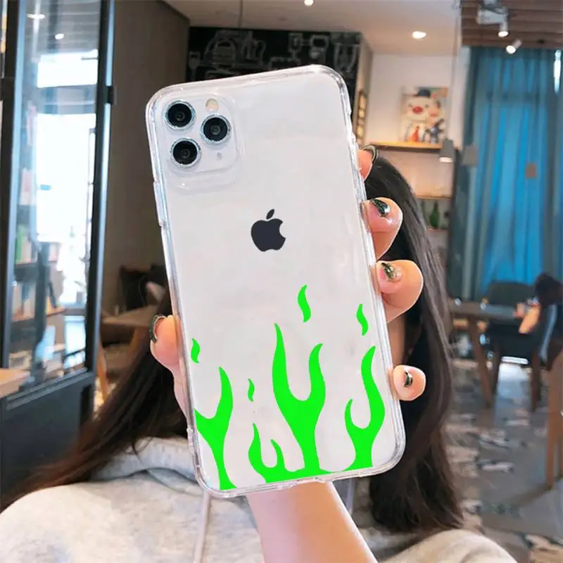 Flame fire pattern Phone Case Transparent for iPhone 6 7 8 11 12 s mini pro X XS XR MAX Plus 
Flame fire pattern Phone Case Transparent for iPhone 6 7 8 11 12 s mini pro X XS XR MAX Plus