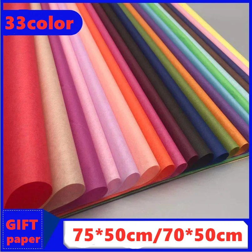 100Pack Tissue Paper 70*50CM/75*50CM Craft Paper Floral Wrapping Paper Gift Packing Paper Home Decoration Festive Party Supply
100Pack Tissue Paper 70*50CM/75*50CM Craft Paper Floral Wrapping Paper Gift Packing Paper Home Decoration Festive Party Supply