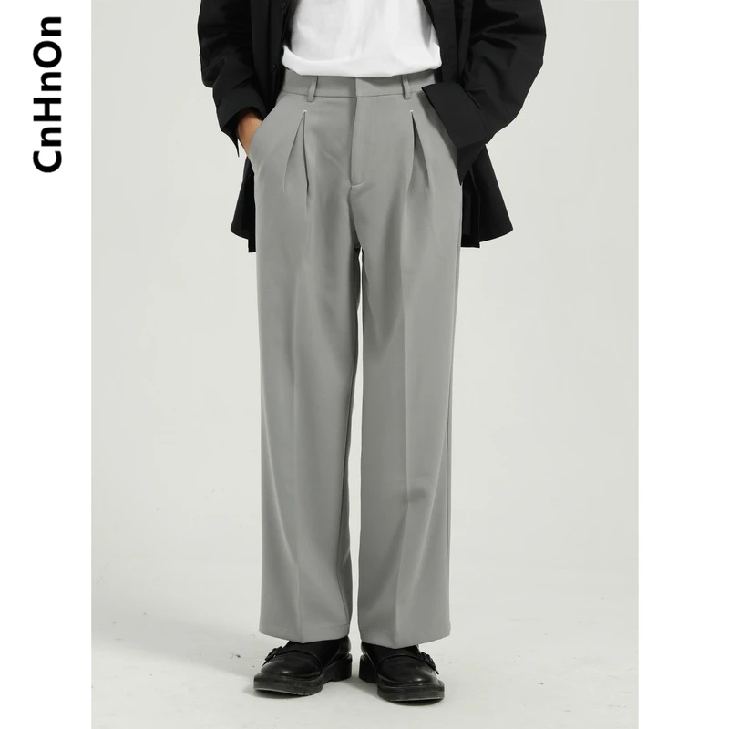 

Spring new product straight loose Korean style trend solid color trousers men M8-BC-A338