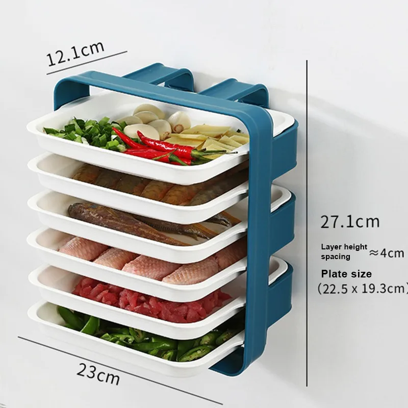 Kitchen Preparation Plate Organizer 6 Layer Cooking Dishes Organizer Rack Kitchen Fruit Vegetable Storage Holder Wall-hanging
Kitchen Preparation Plate Organizer 6 Layer Cooking Dishes Organizer Rack Kitchen Fruit Vegetable Storage Holder Wall-hanging