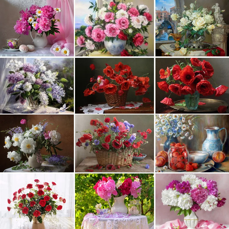 50/65/75 DIY Oil Painting flower Picture Handpainted Crafts for Adults Paints By Number Kits On Canvas Picture Home Decor Gift
50/65/75 DIY Oil Painting flower Picture Handpainted Crafts for Adults Paints By Number Kits On Canvas Picture Home Decor Gift