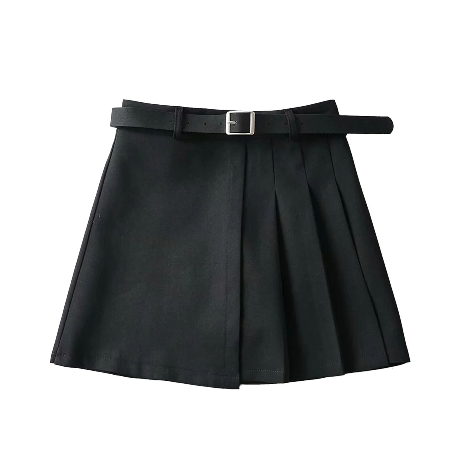 Womens Classic Solid Color Pleated Mini Skirt Fashion Stitching High Waist Pleated A-line Short Skirt with Waistband
Womens Classic Solid Color Pleated Mini Skirt Fashion Stitching High Waist Pleated A-line Short Skirt with Waistband