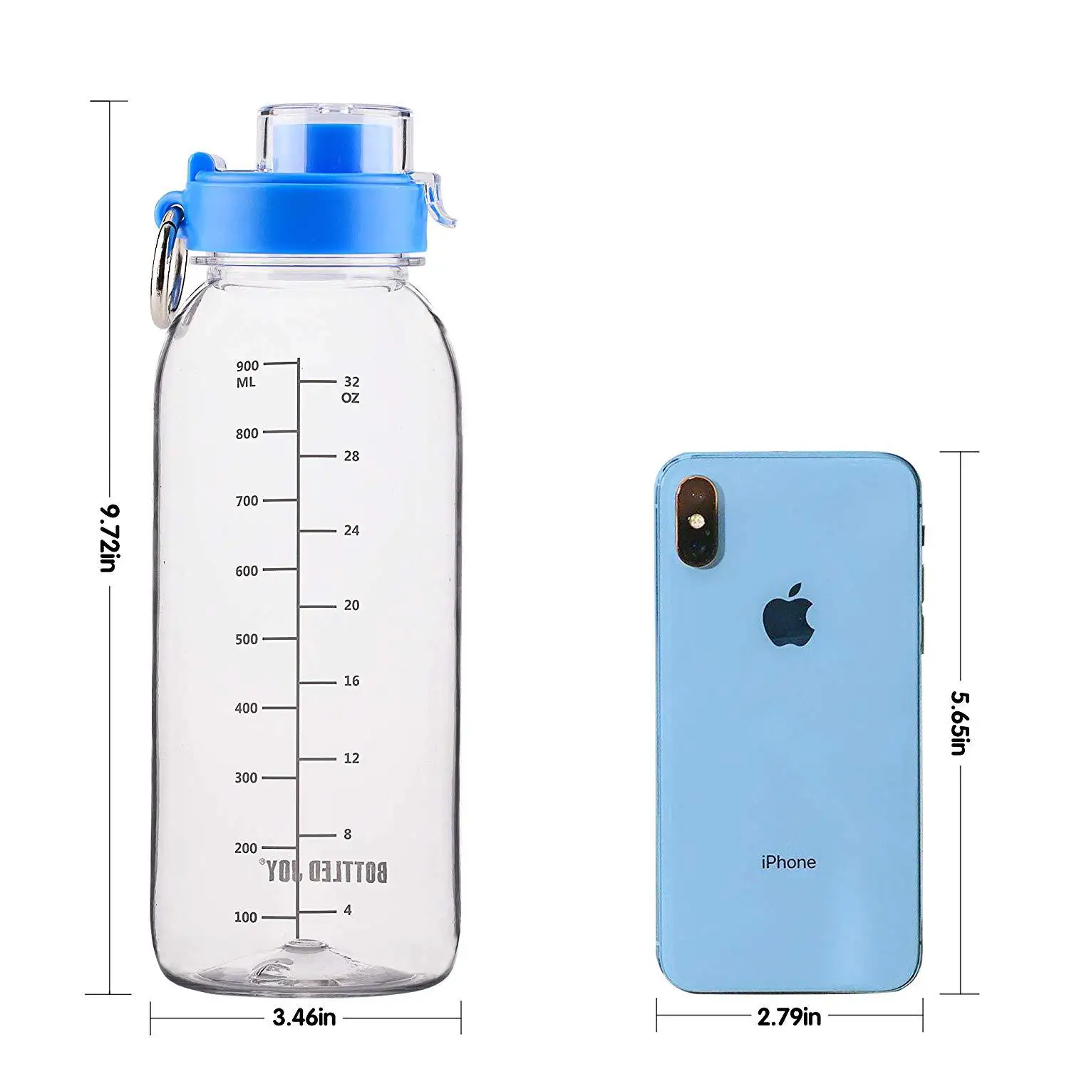 32oz BPA Free Water Bottle with Motivational Time Marker Reminder Leak-Proof Drinking Bottle Tritan Sports Bottle for Camping
32oz BPA Free Water Bottle with Motivational Time Marker Reminder Leak-Proof Drinking Bottle Tritan Sports Bottle for Camping