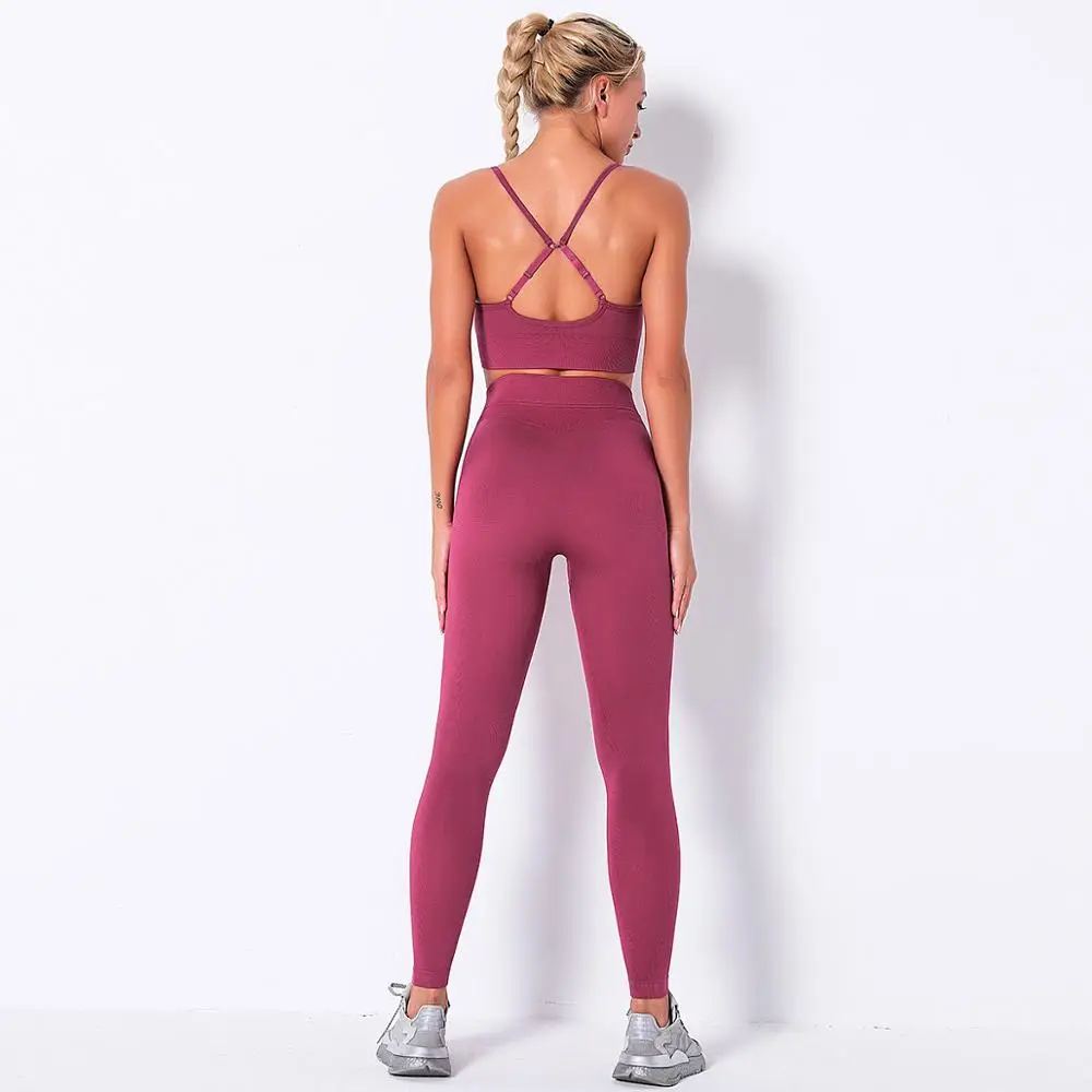 Yoga Set Sports Bra Fitness Seamless Leggings 2 Pieces Suit Set for Woman Gym Clothes New Arrival Solid
Yoga Set Sports Bra Fitness Seamless Leggings 2 Pieces Suit Set for Woman Gym Clothes New Arrival Solid