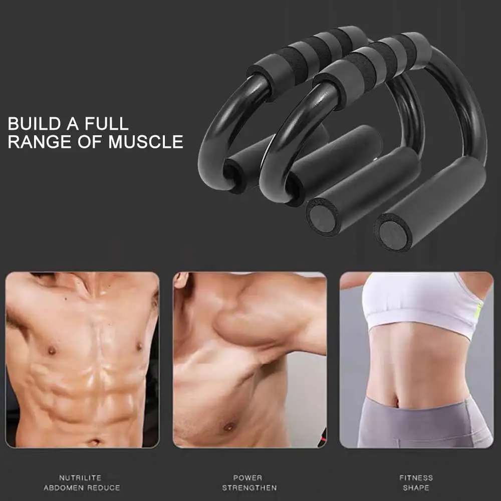 1 Pair S Shape Push Up Stand Push-Ups Bars Tool for Fitness Chest Training Equipment Home Exercise Training
1 Pair S Shape Push Up Stand Push-Ups Bars Tool for Fitness Chest Training Equipment Home Exercise Training