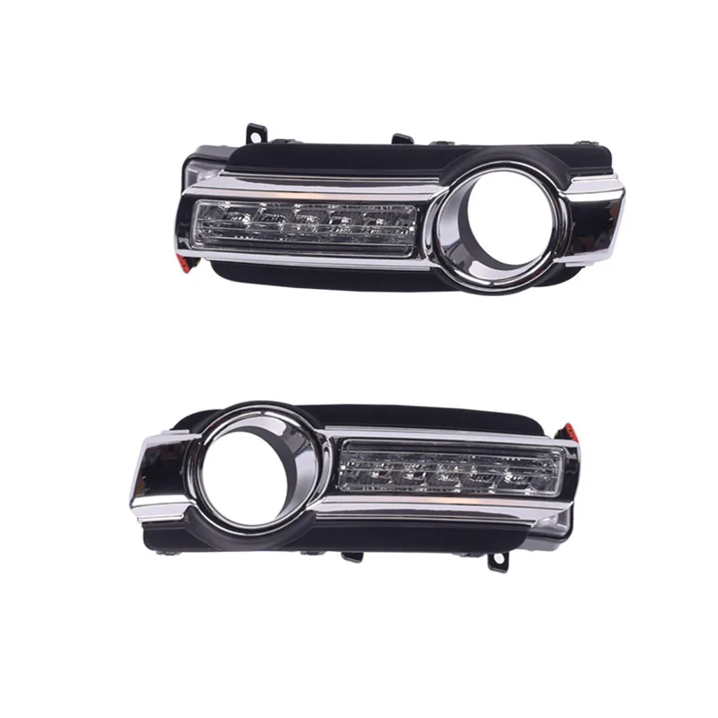 2pcs car-styling For Mitsubishi Pajero 2015-2017 LED DRL Daytime driving Running Lights Daylight with turn signal Fog Lamp cover
2pcs car-styling For Mitsubishi Pajero 2015-2017 LED DRL Daytime driving Running Lights Daylight with turn signal Fog Lamp cover