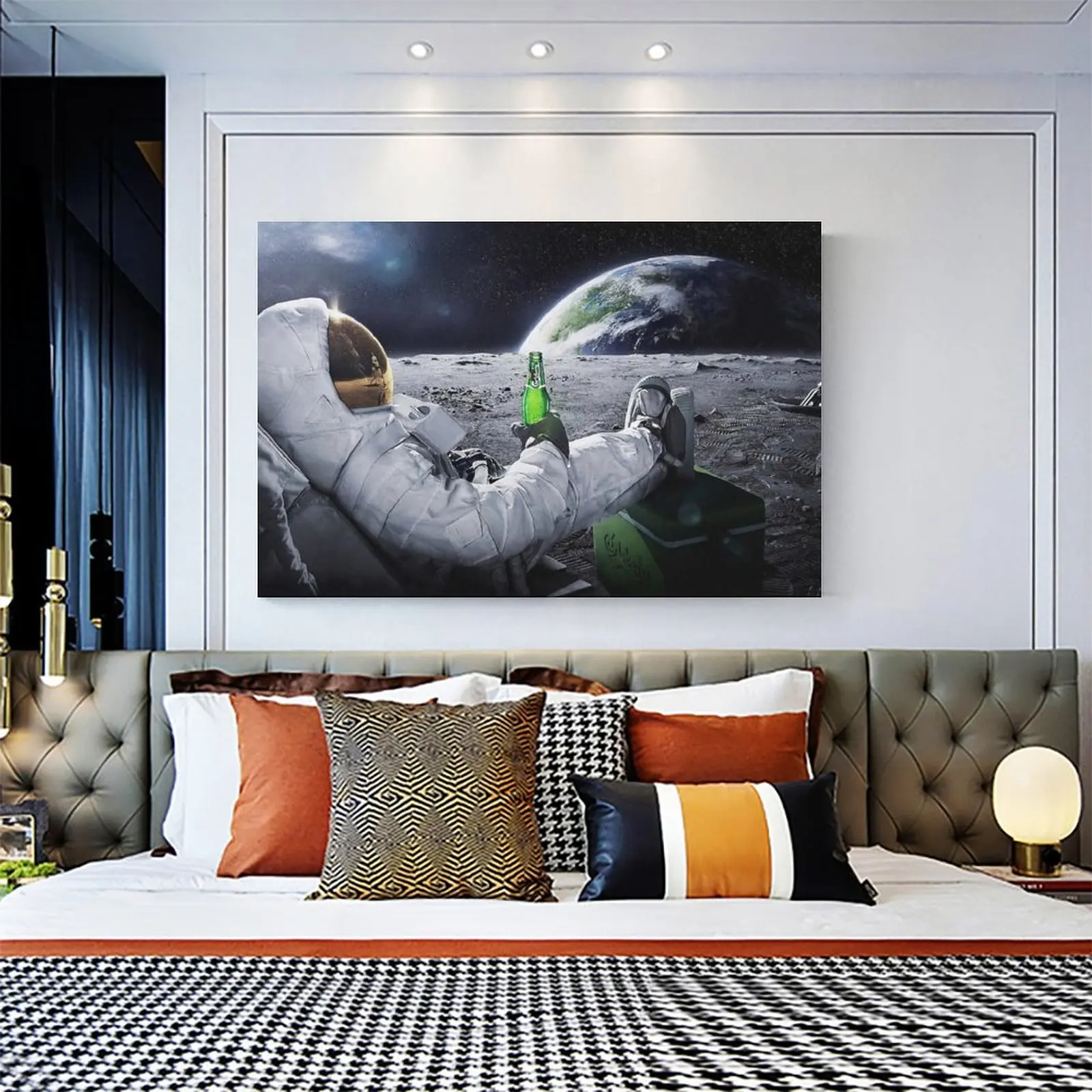 Astronauts on The Moon Poster Modern Poster Art Paintings on Canvas for Home Room Office Wall Decoration
Astronauts on The Moon Poster Modern Poster Art Paintings on Canvas for Home Room Office Wall Decoration